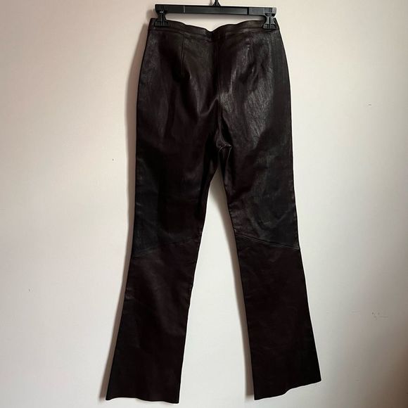 Nigel Preston & Knight Leather Chocolate Brown Pants - Picture 3 of 9